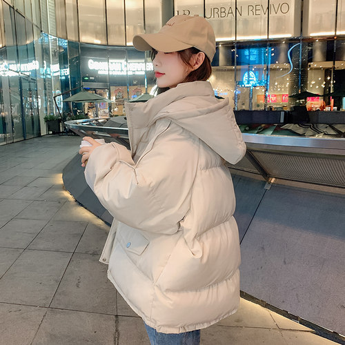 oversize面包服短款羽绒棉衣棉服女2026年新款潮秋冬季外套厚棉袄 - 图3