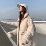 Короткий пуховик с пухом, демисезонная куртка, увеличенная толщина, в корейском стиле, коллекция 2022
