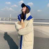 Пуховик с пухом, куртка, оверсайз, набивка пером, коллекция 2022