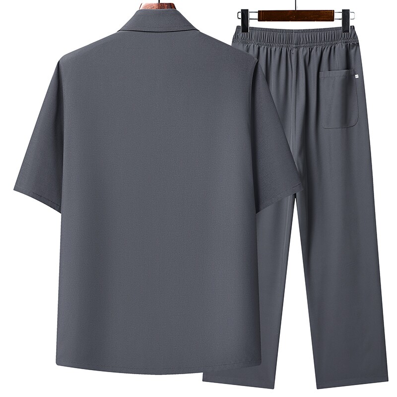 Woodpecker Middle-aged and Elderly Dad Summer Thin Suit