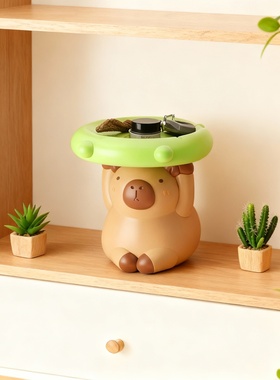 可爱卡通小熊收纳盒桌面装饰摆件