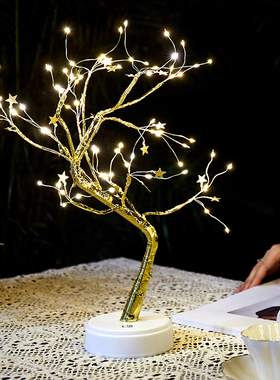 速发摆意床面柜夜灯小摆件客厅卧室桌头创台少心浪漫风装饰