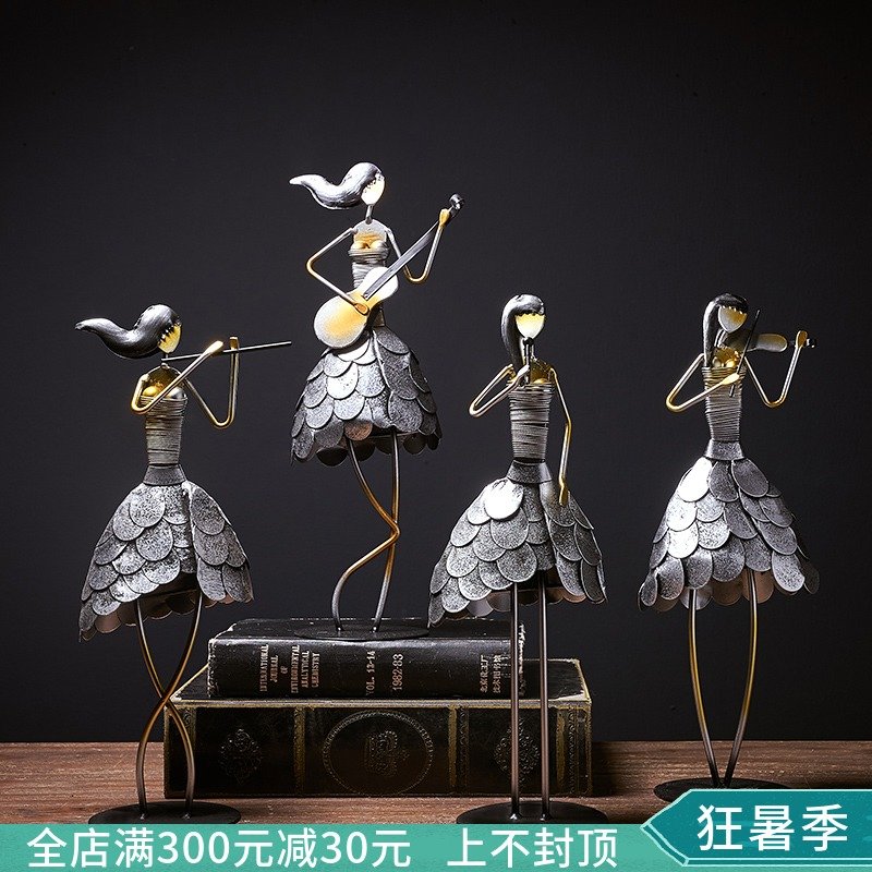 創意家居裝飾品擺件客廳現代簡約個性雕塑藝術工藝品電視櫃小擺飾