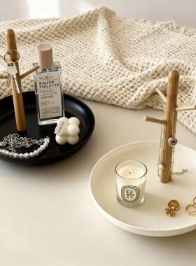 中古风北欧入户玄关钥匙收纳摆件