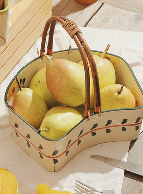 创意2025新款陶瓷水果盘客厅茶几