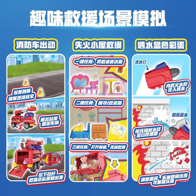奥迪双钻超级飞侠大程救援消防车套装模型变形大号场景声光玩具,淘宝优惠券,粉丝福利购,淘宝优惠卷
