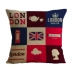 Phong cách Anh thành phố sofa đệm bông và vải lanh gối xe bìa London retro gạo nhân vật cờ lớn - Trở lại đệm / Bolsters