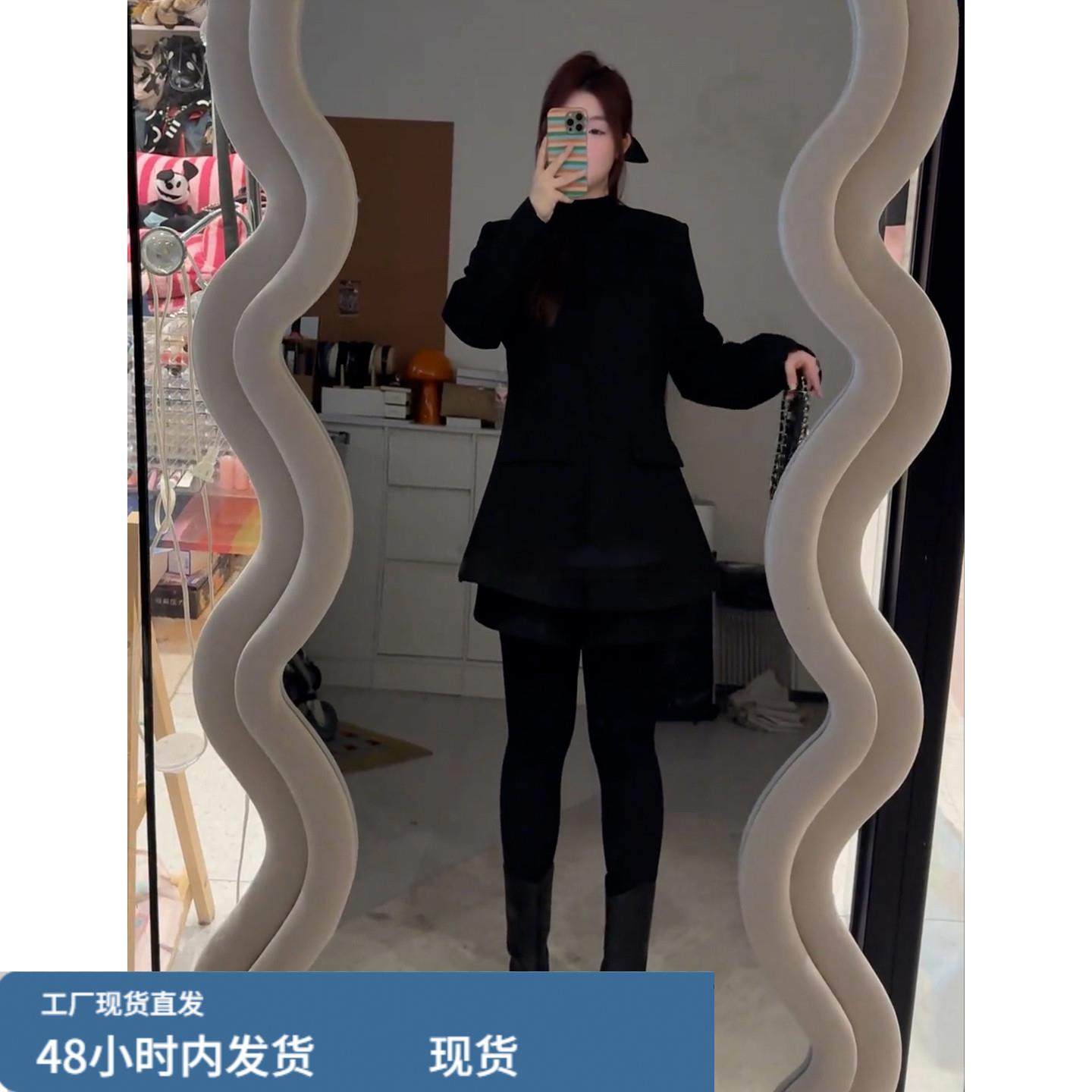 法式赫本风黑色毛呢外套女秋冬2026新款小香风气质高级感呢子大衣,淘宝优惠券,粉丝福利购,淘宝优惠卷