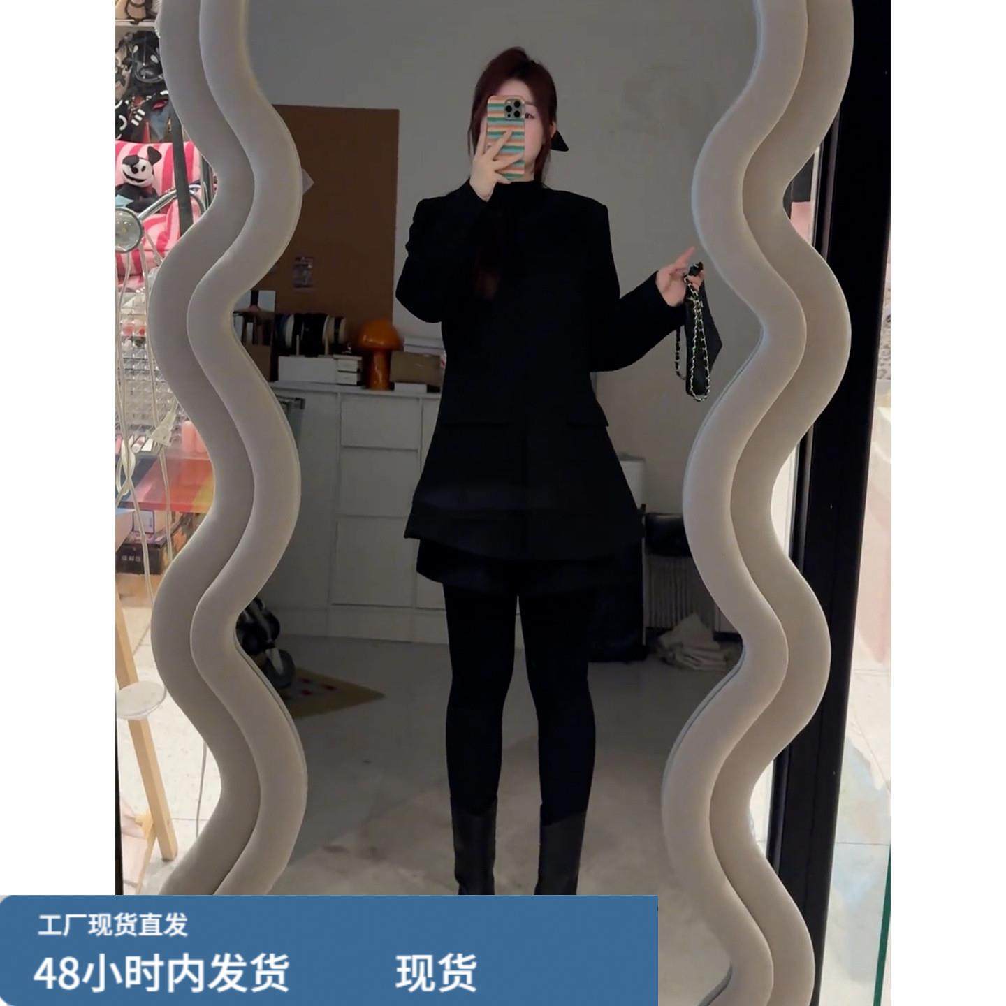 法式赫本风黑色毛呢外套女秋冬2026新款小香风气质高级感呢子大衣,淘宝优惠券,粉丝福利购,淘宝优惠卷