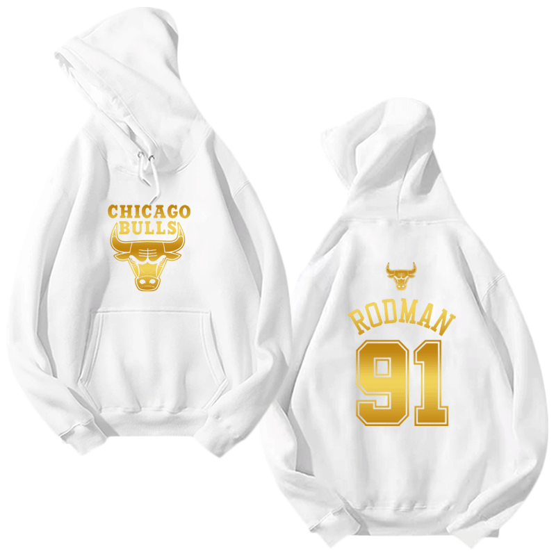 罗德曼91号男女篮球衣烫金烫银卫衣 skbanru卫衣