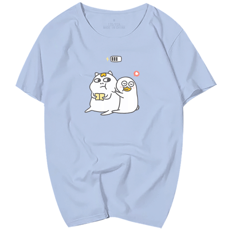 2021夏季新品小刘鸭联名款定制t恤 skbanruT恤