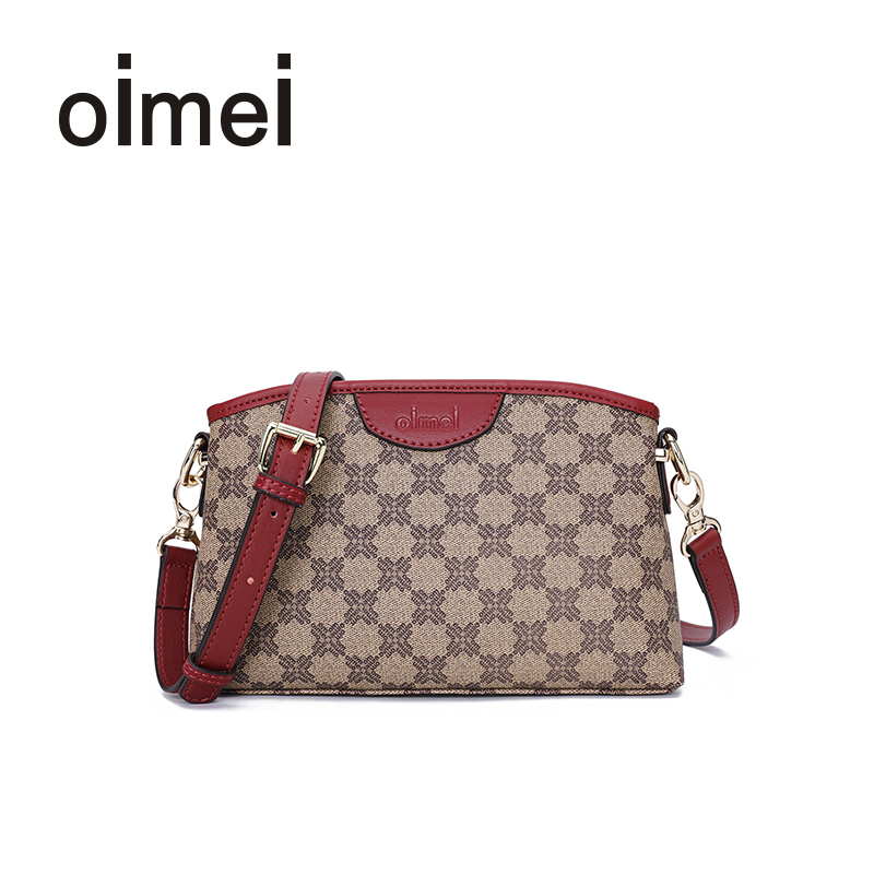 oimei中年婆婆大气小挎包妈妈包 oimei女士包袋