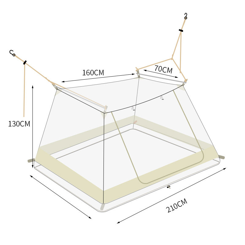 LIFEFREES新款N4拉链款折叠便家用旅行多功能免搭蚊帐可机洗,淘宝优惠券,粉丝福利购,淘宝优惠卷