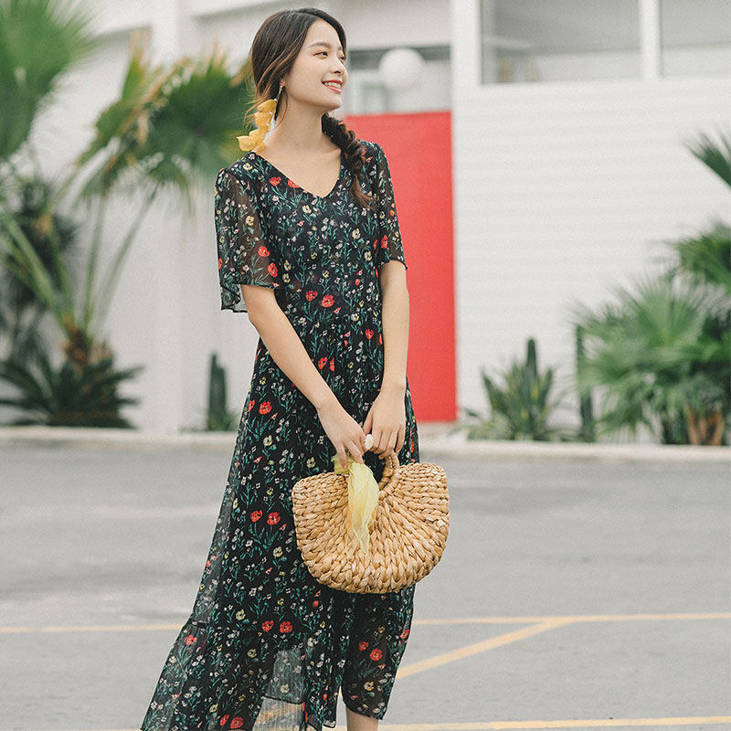  茵曼翰飞连衣裙