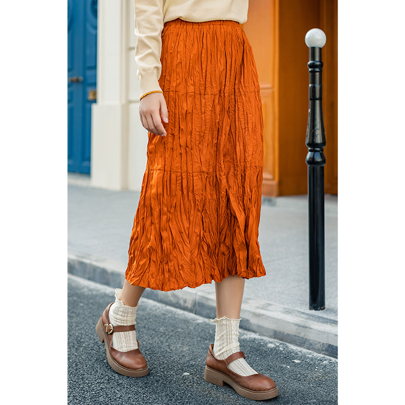 茵曼旗舰店茵蔓2020新款半节半身裙 茵曼翰飞半身裙