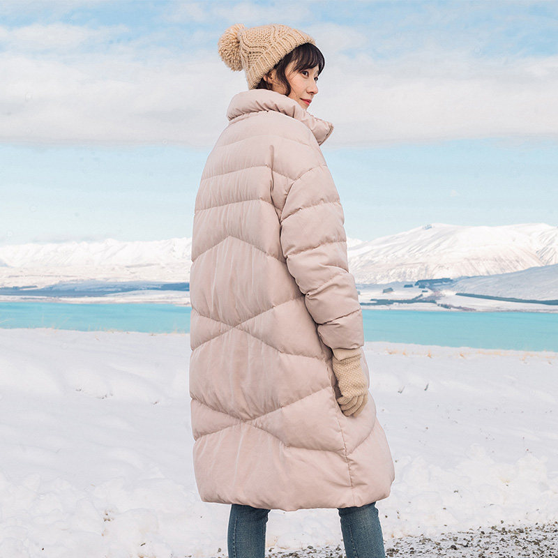 茵曼旗舰店茵蔓秋冬新款时尚白鸭绒 茵曼翰飞羽绒服