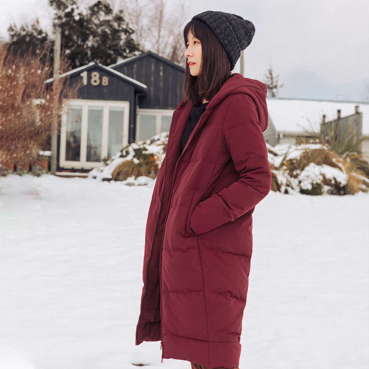 茵曼旗舰店秋冬季新款茵蔓羽绒服 茵曼翰飞羽绒服