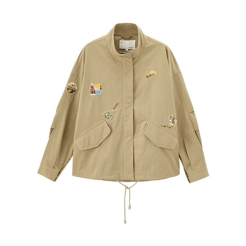 茵曼初秋百搭工装日系秋冬短外套 茵曼翰飞短外套