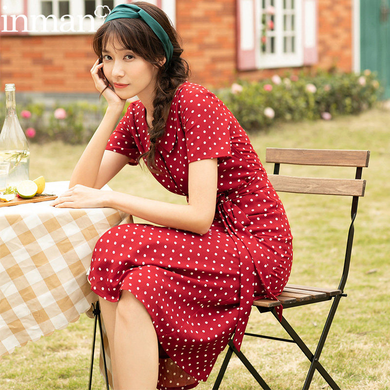  茵曼翰飞连衣裙