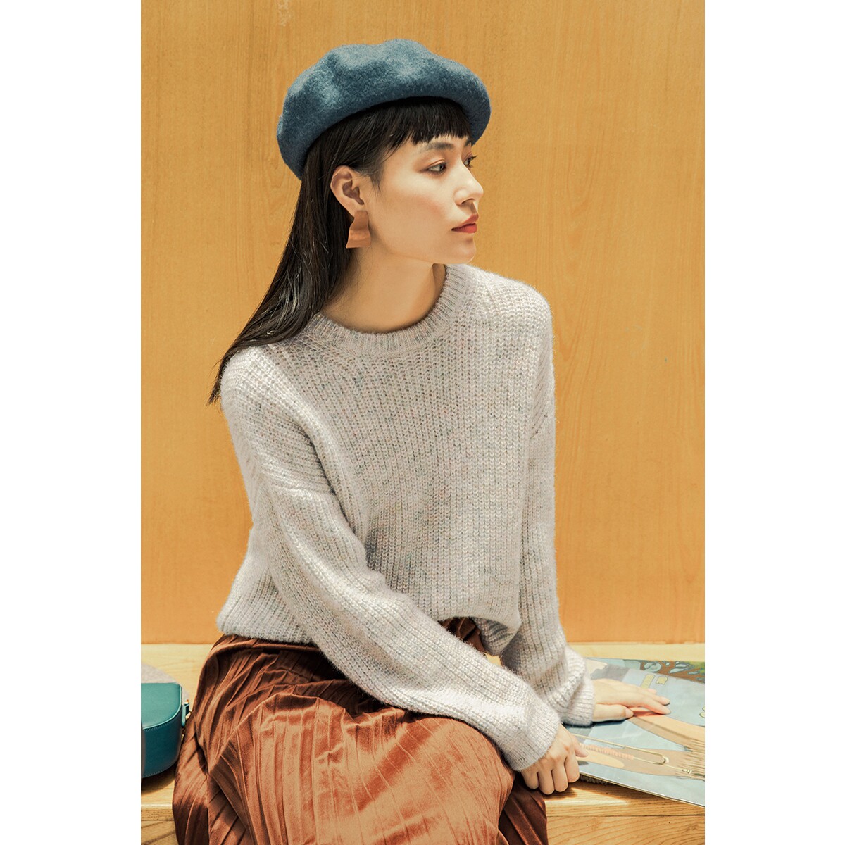 茵曼旗舰店2020新款春秋季茵蔓毛衣 茵曼翰飞毛衣