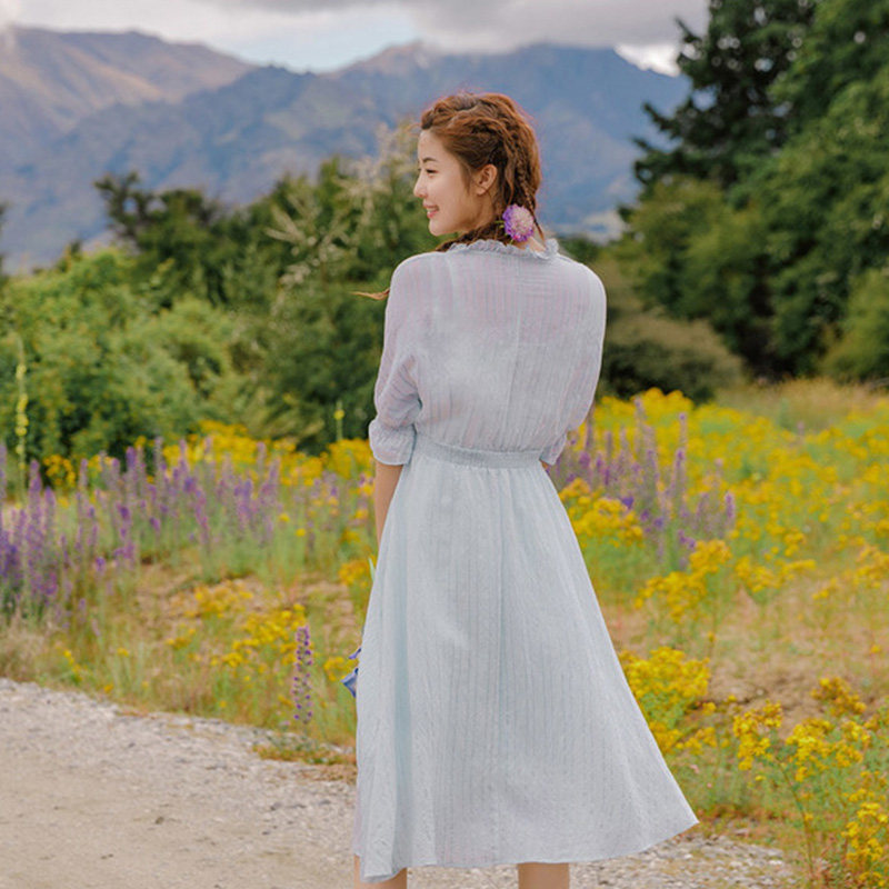  茵曼翰飞连衣裙