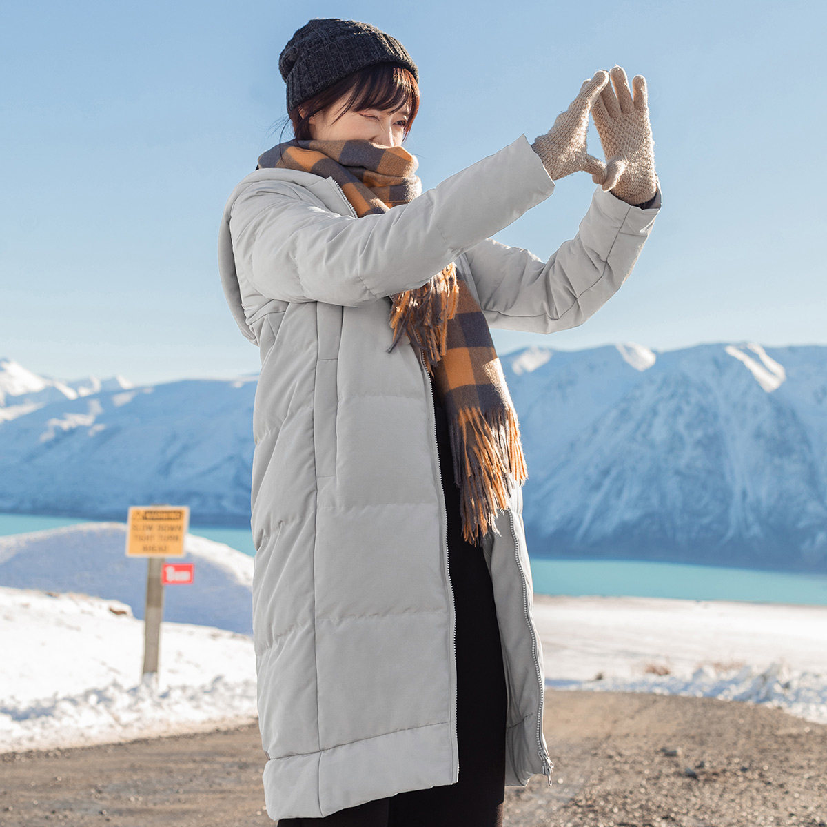 茵曼旗舰店秋冬季新款茵蔓羽绒服 茵曼翰飞羽绒服