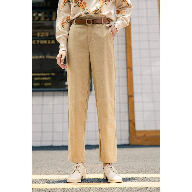 茵曼旗舰店2020新款秋装茵蔓哈伦裤 茵曼翰飞休闲裤