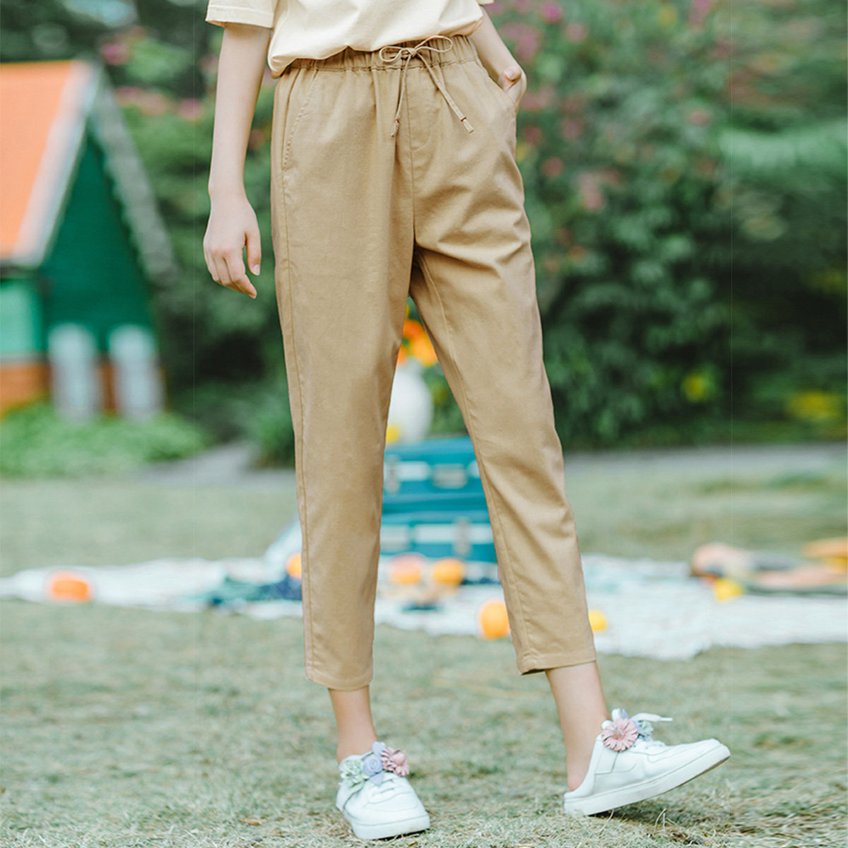  茵曼翰飞休闲裤