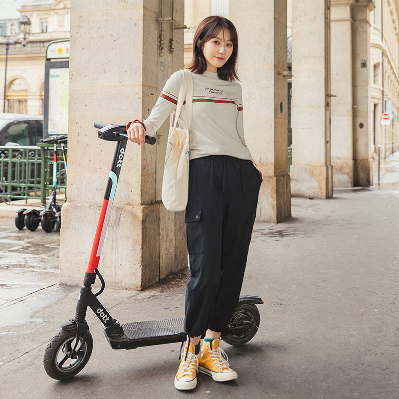 茵曼2020夏季工装裤运动裤子女裤 茵曼翰飞休闲裤