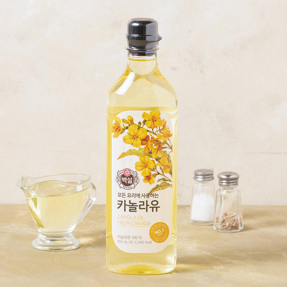 韩国希杰白雪菜籽油食用油健康无添加炒菜料理拌凉菜韩式调味料 - 图0