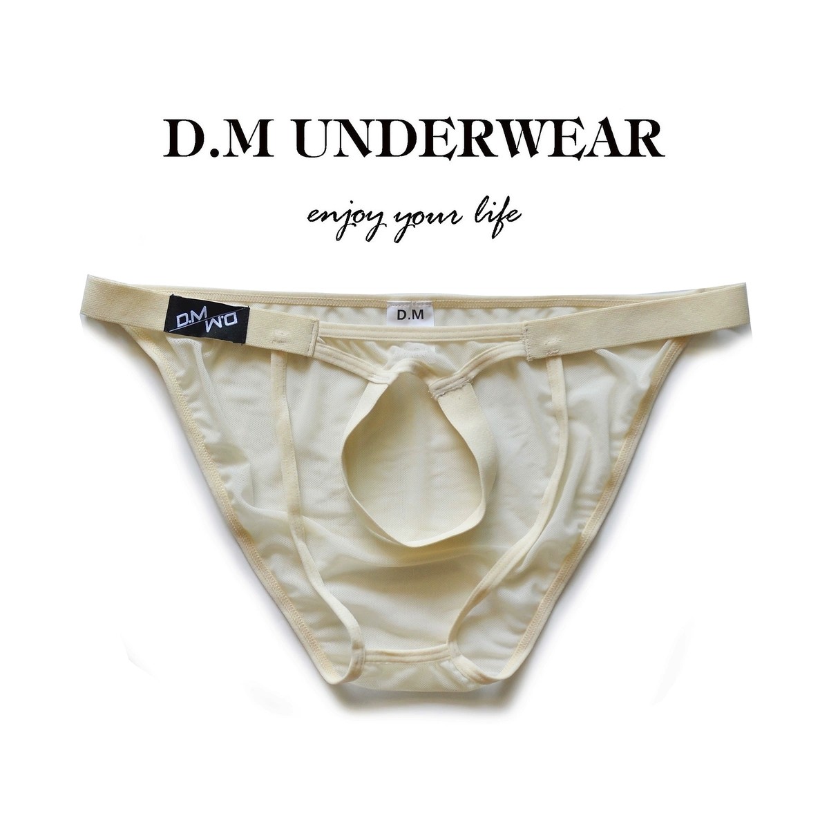 D.M男士内裤低腰性感透明情趣三角裤吊带缕空夏季透视网纱裤钗,淘宝优惠券,粉丝福利购,淘宝优惠卷