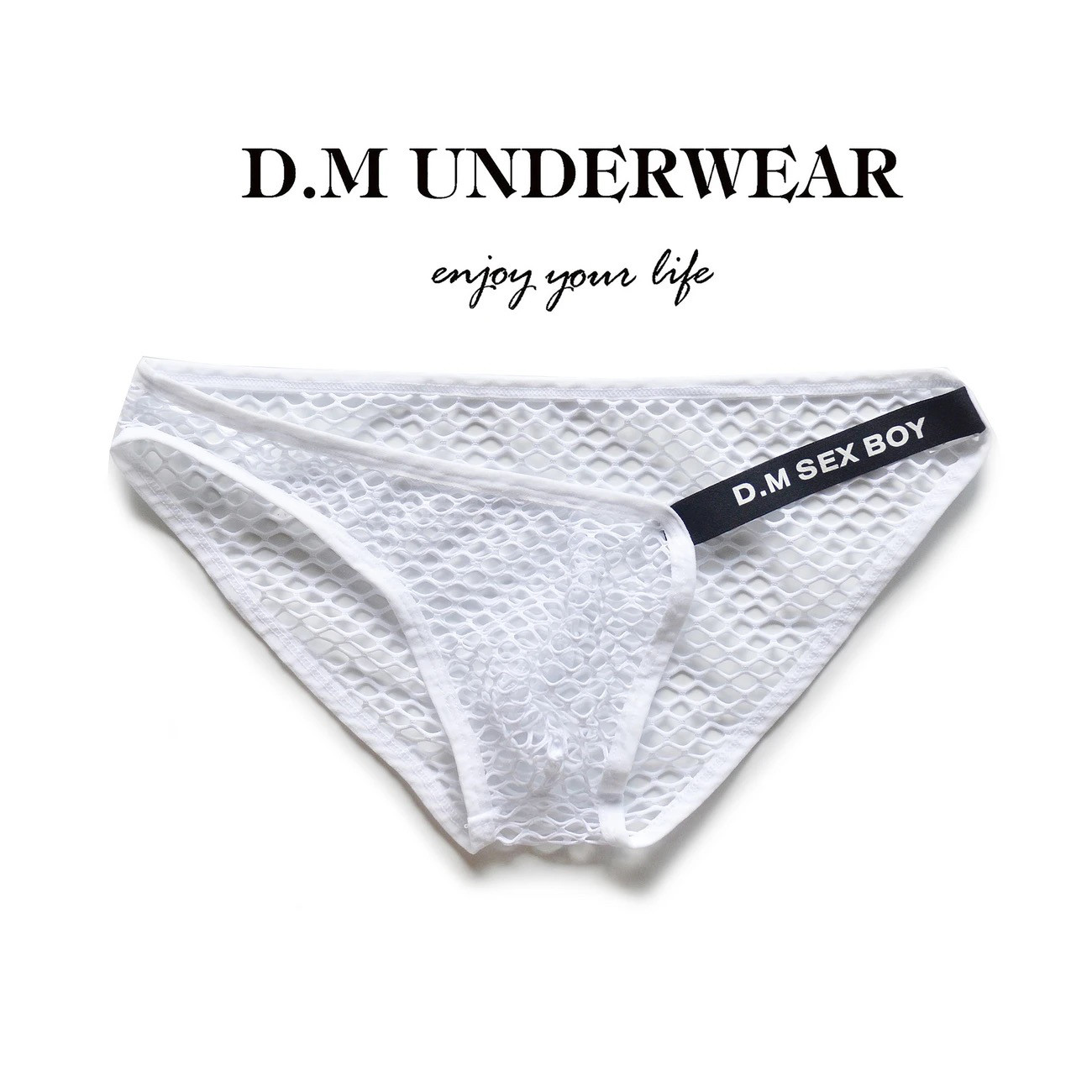 D.M男士三角内裤低腰性感网眼透气透明青年夏蕾丝渔网男裤钗缕空,淘宝优惠券,粉丝福利购,淘宝优惠卷