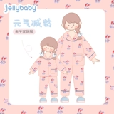 Детская пижама, детский хлопковый осенний комплект, семейный стиль, осенняя