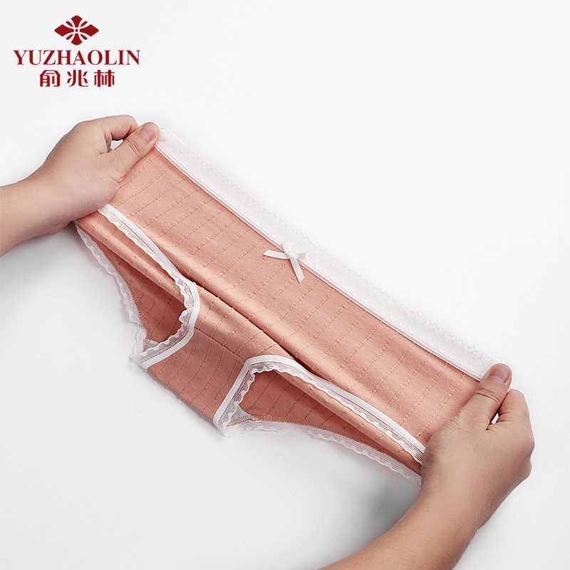 俞兆林女士纯棉档100%全棉裆内裤 俞兆林挚丞内裤