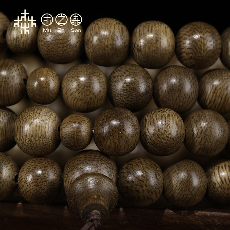 6mm / 8mm天然密纹沉香木念珠 木之森佛珠/念珠