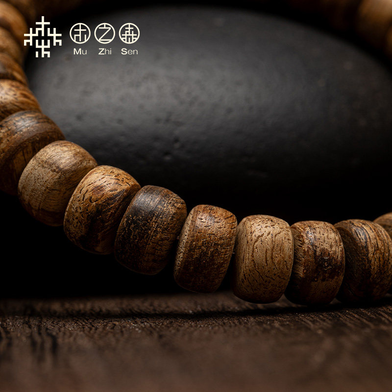 【清甜乳香】达拉干沉香随形手串5*7mm天然红土老料单圈佛珠手链,淘宝优惠券,粉丝福利购,淘宝优惠卷