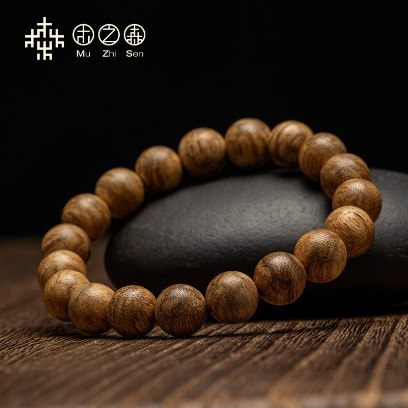 【奶香清甜】柬埔寨沉香佛珠手串10mm*19颗天然虫漏老料手链保真,淘宝优惠券,粉丝福利购,淘宝优惠卷