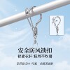 Stainless steel clothes drying rack with multiple clips for drying socks