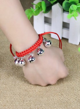 六一儿童演出舞蹈铃铛手链脚链演出铃铛可调节成人学生舞蹈手绳