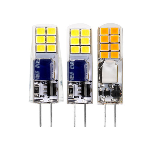 G4灯珠led超亮水晶吊灯小灯泡插口式插脚二两针卤素12V220伏2瓦5W - 图3
