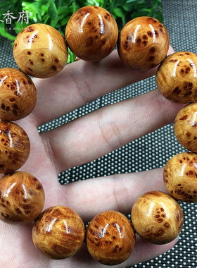 满留疤佛珠手串男女款太行崖柏