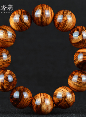 爆满佛珠手串海南黄花梨