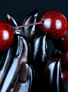 貔貅手串高密度小叶紫檀佛珠