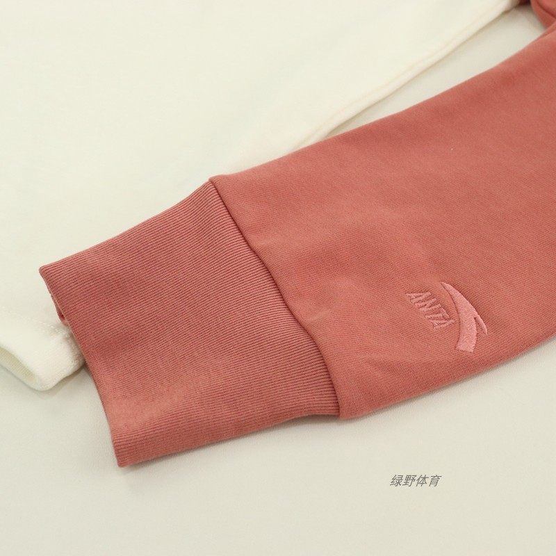 安踏女子长袖T恤春秋款宽松透气休闲跑步针织运动上衣162518402,淘宝优惠券,粉丝福利购,淘宝优惠卷