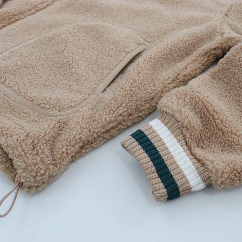 安踏女羊羔绒连帽外套冬款加厚保暖宽松针织运动上衣162348712,淘宝优惠券,粉丝福利购,淘宝优惠卷