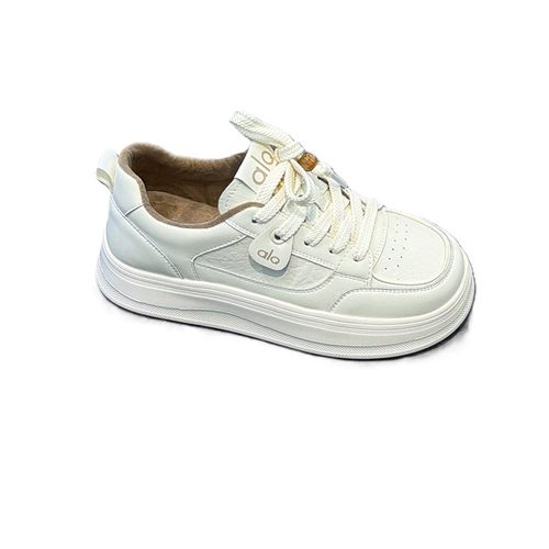 极简风~真皮超轻厚底加绒小白鞋女2025冬新款增高显瘦休闲板鞋潮 - 图3