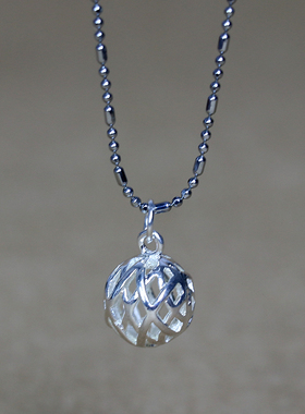 电镀银手链项链吊坠配饰高级感