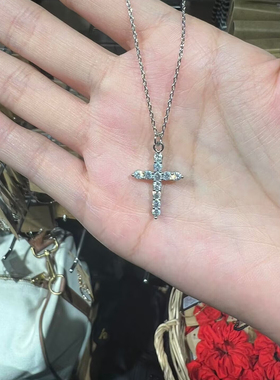 十字架项链不掉色女新款