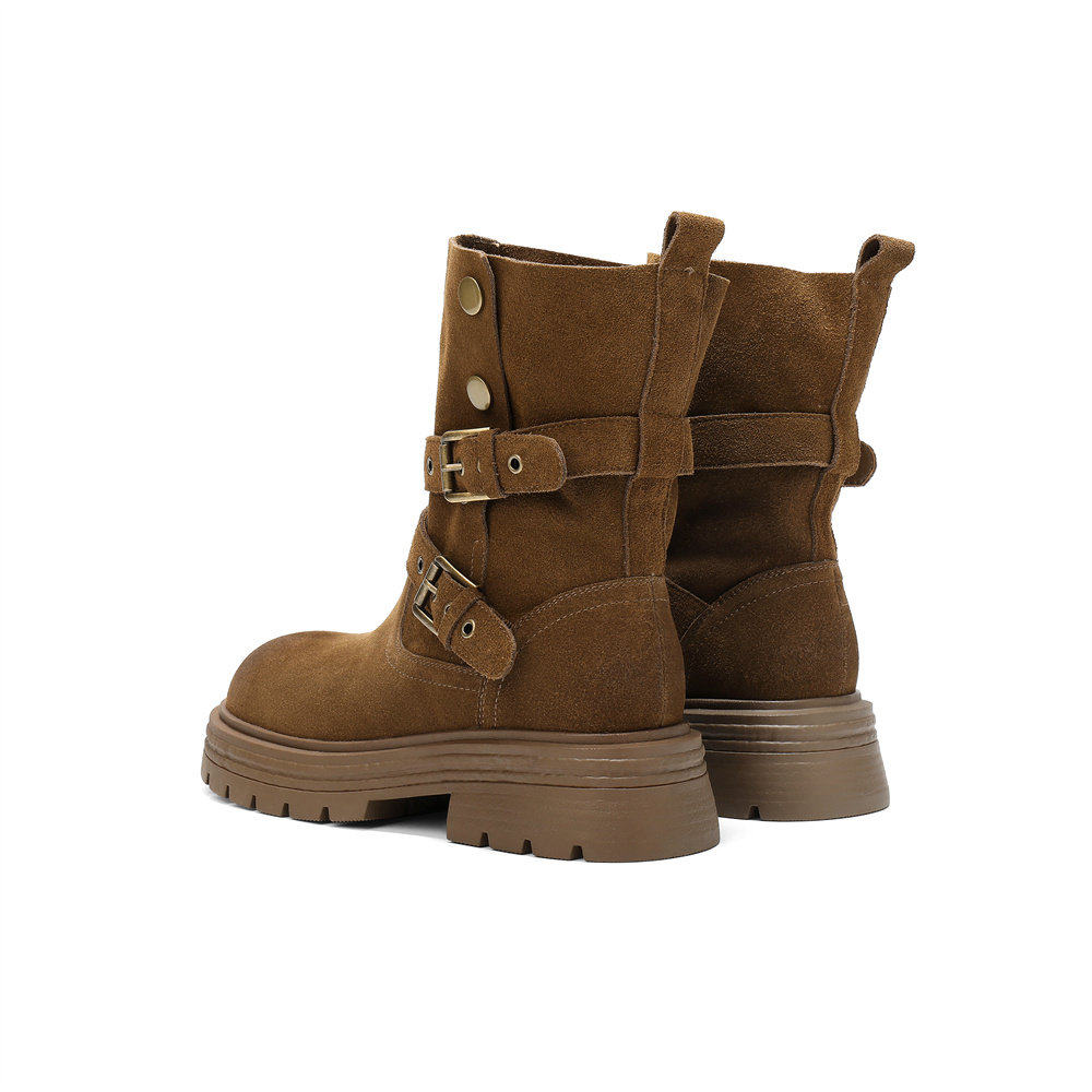 森达废土风堆堆靴中长筒靴女25复古厚底美拉德西部牛仔靴ZTI22DZ5,淘宝优惠券,粉丝福利购,淘宝优惠卷