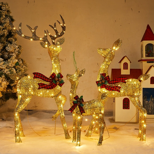 Рождественские украшения светодиодные рождественские оленя Железный лосей